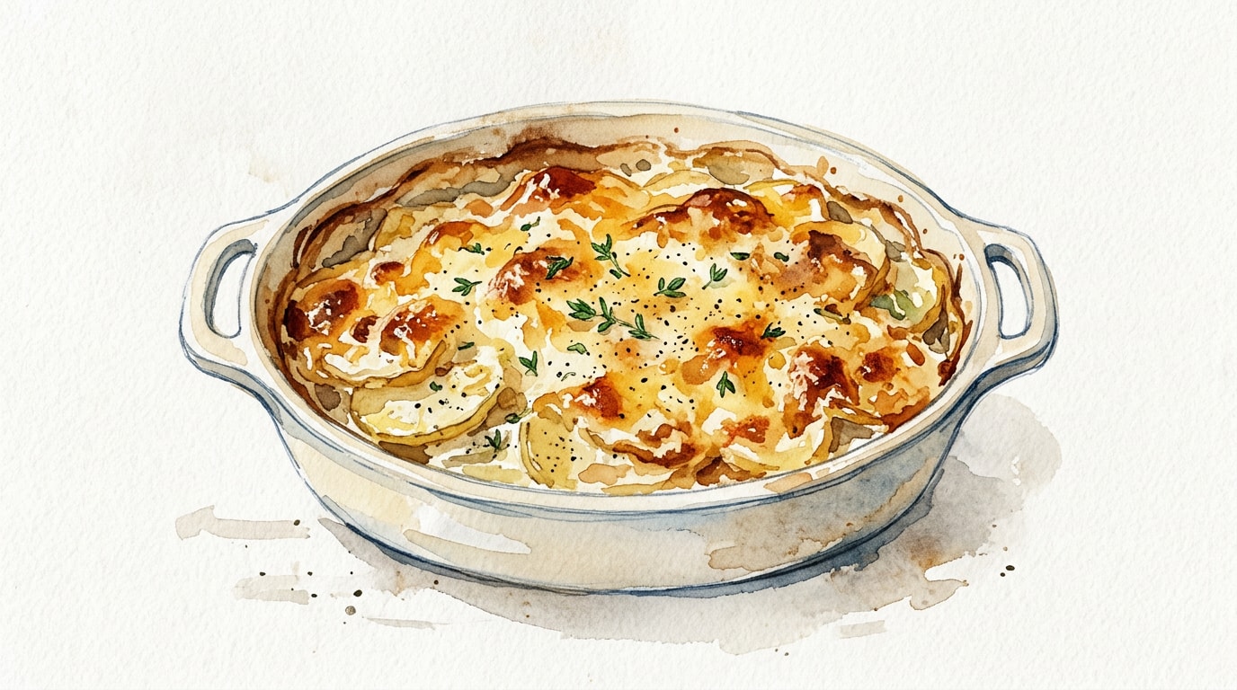 Classic French Potato Gratin With Gruyere
