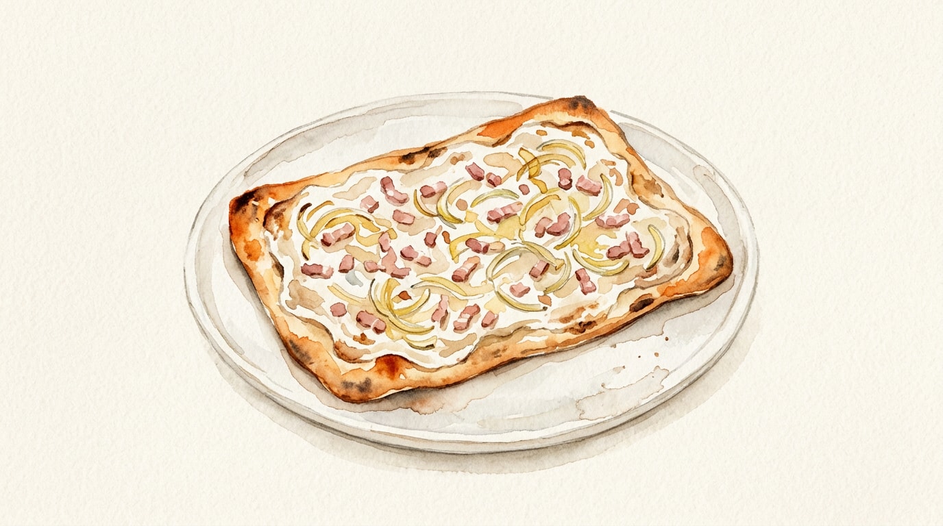 Classic French Tarte Flambée