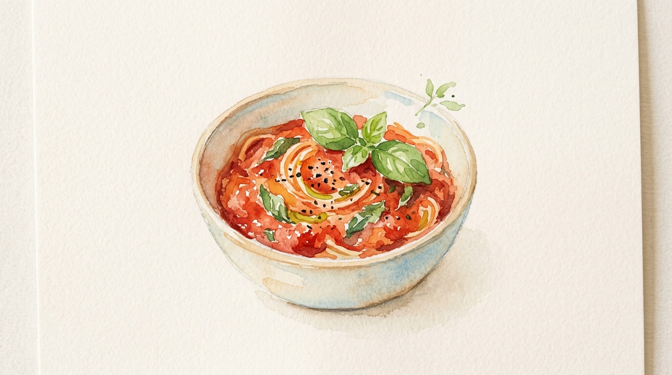 Classic Italian Tomato Basil Pasta Sauce