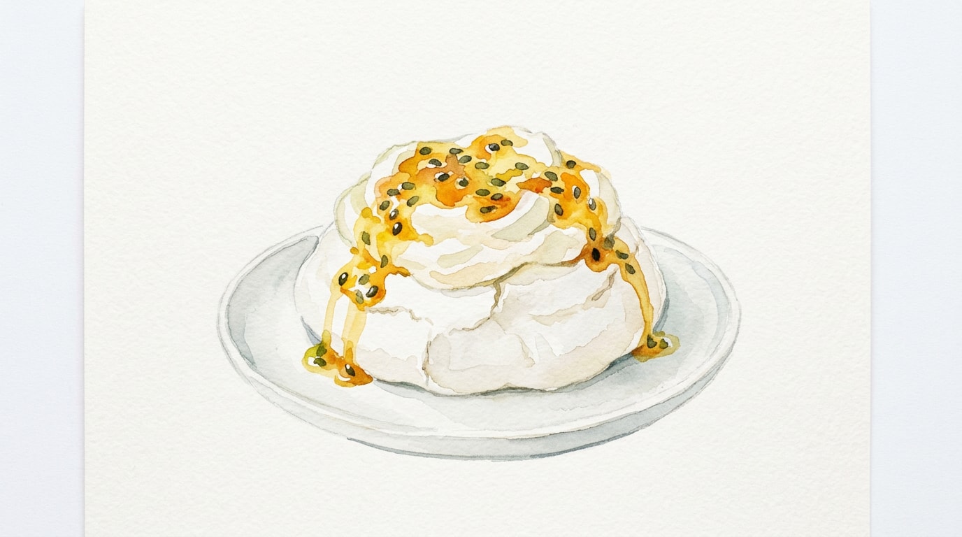 Classic Passion Fruit Pavlova