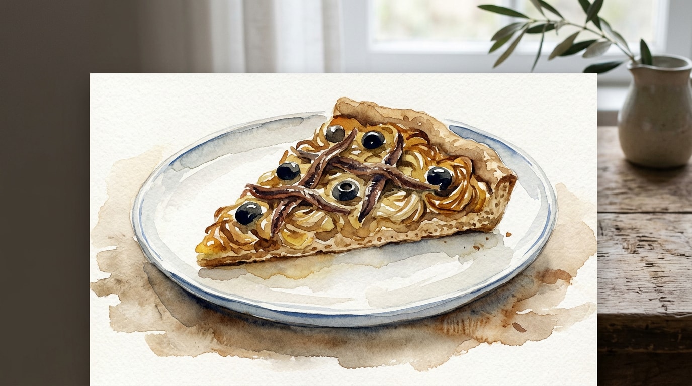 Classic Provencal Pissaladiere with Whole Wheat Crust