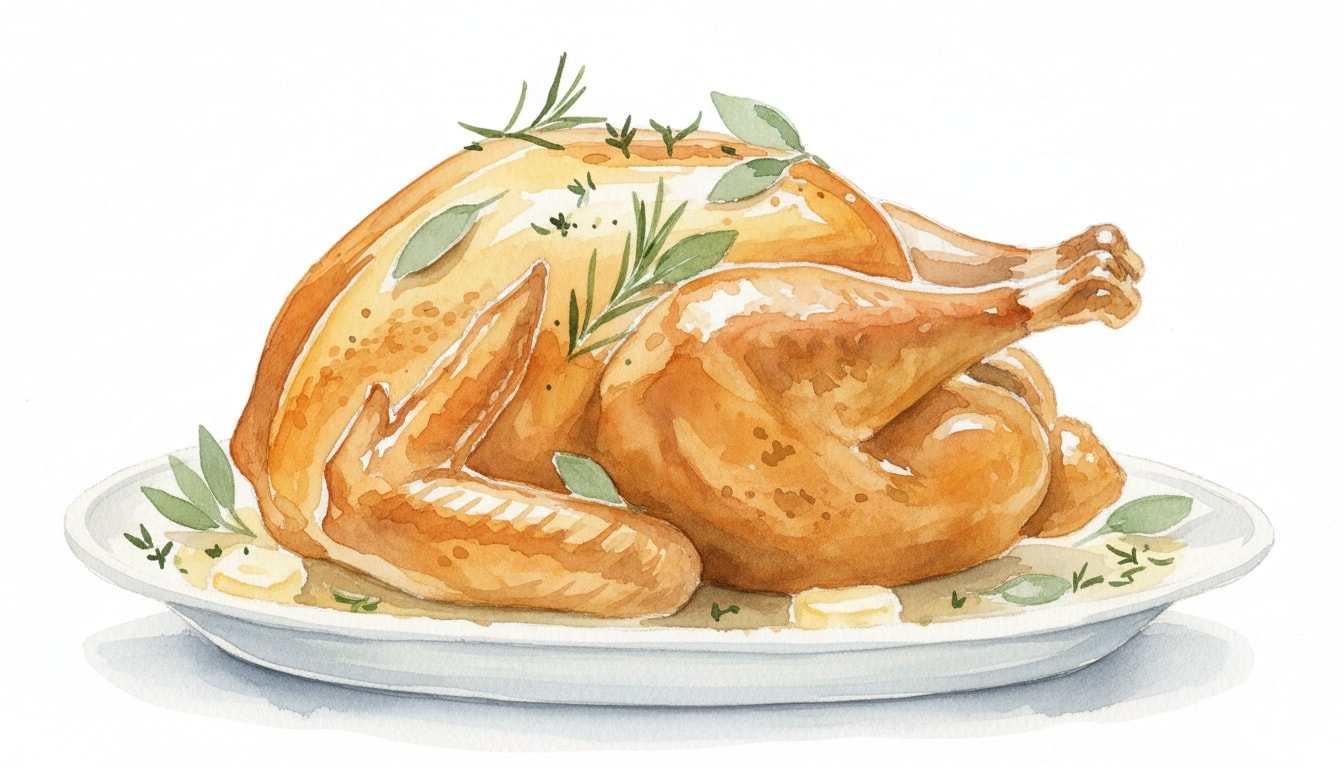 Classic Roasted Turkey with Herb Butter