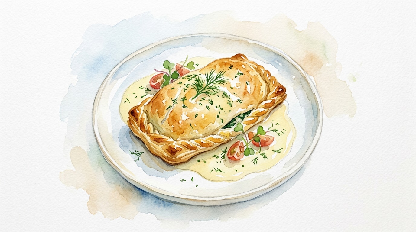 Classic Sea Bass en Croute with Pernod Beurre Blanc