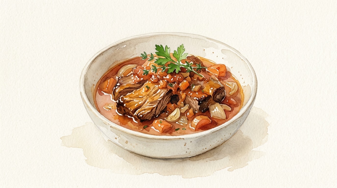 Classic Tomato Braised Beef Brisket