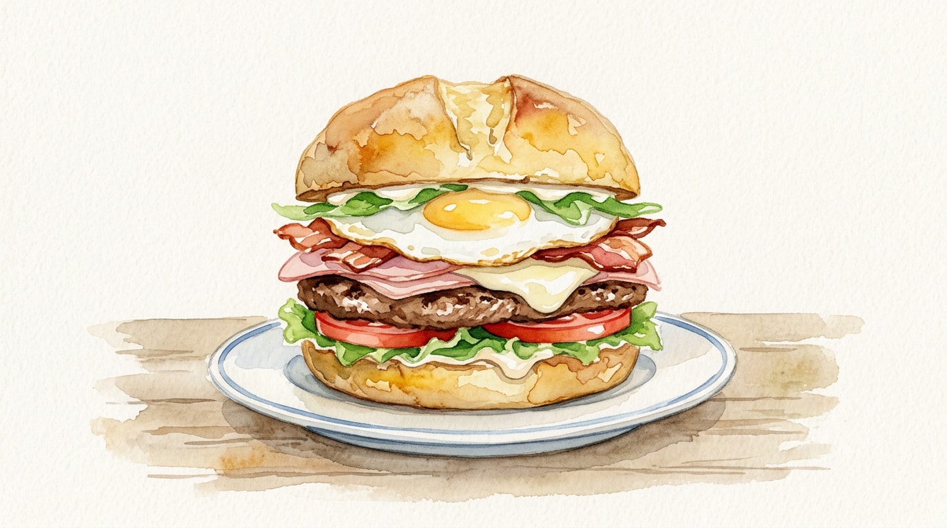 Classic Uruguayan Chivito Sandwich