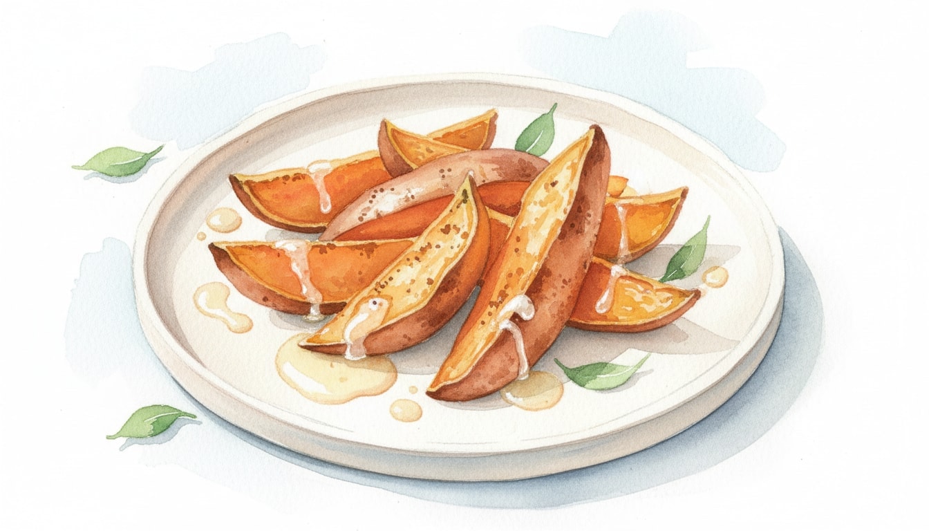 Coconut Oil Roasted Sweet Potatoes