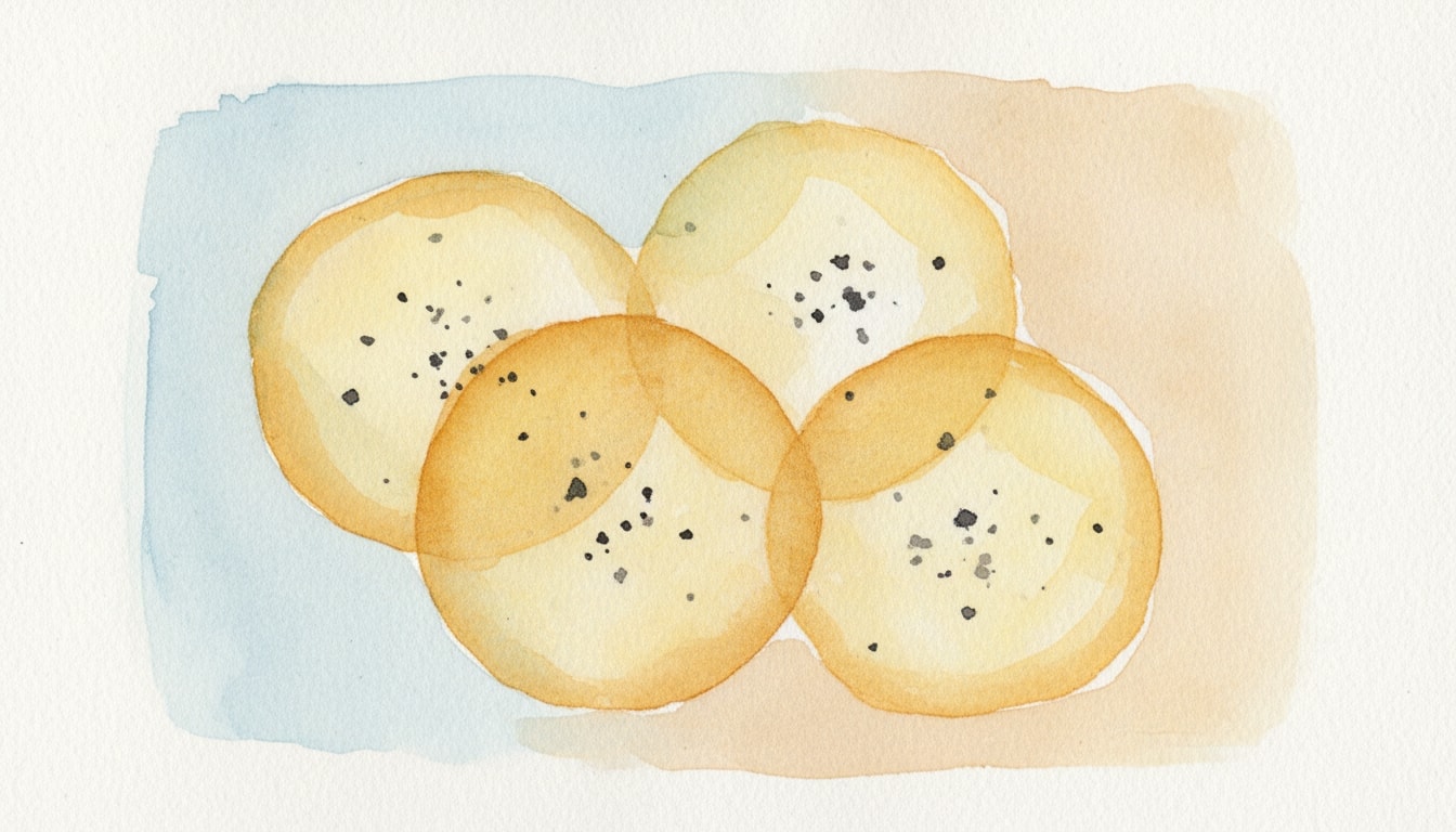 Corn and Black Pepper Crackers