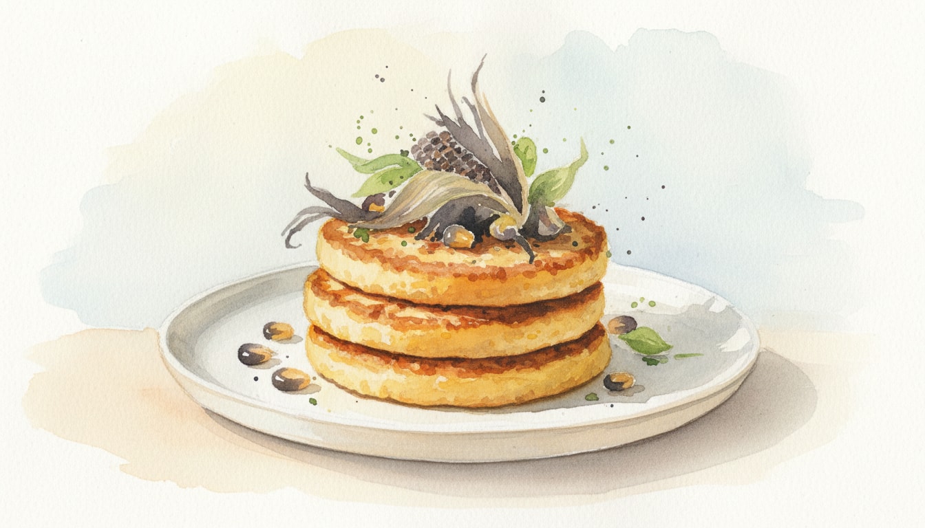 Corn Cakes with Smoked Corn