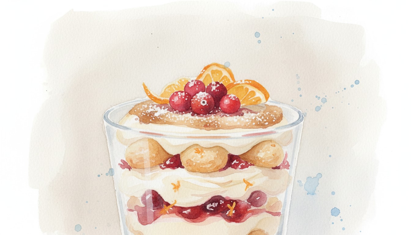 Cranberry Orange Tiramisù
