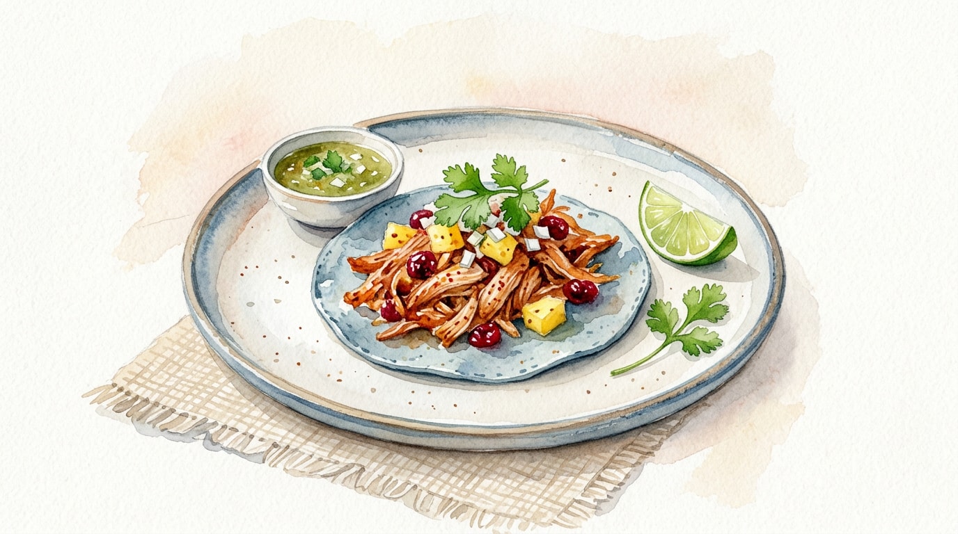 Cranberry-Pineapple Turkey Al Pastor Tacos