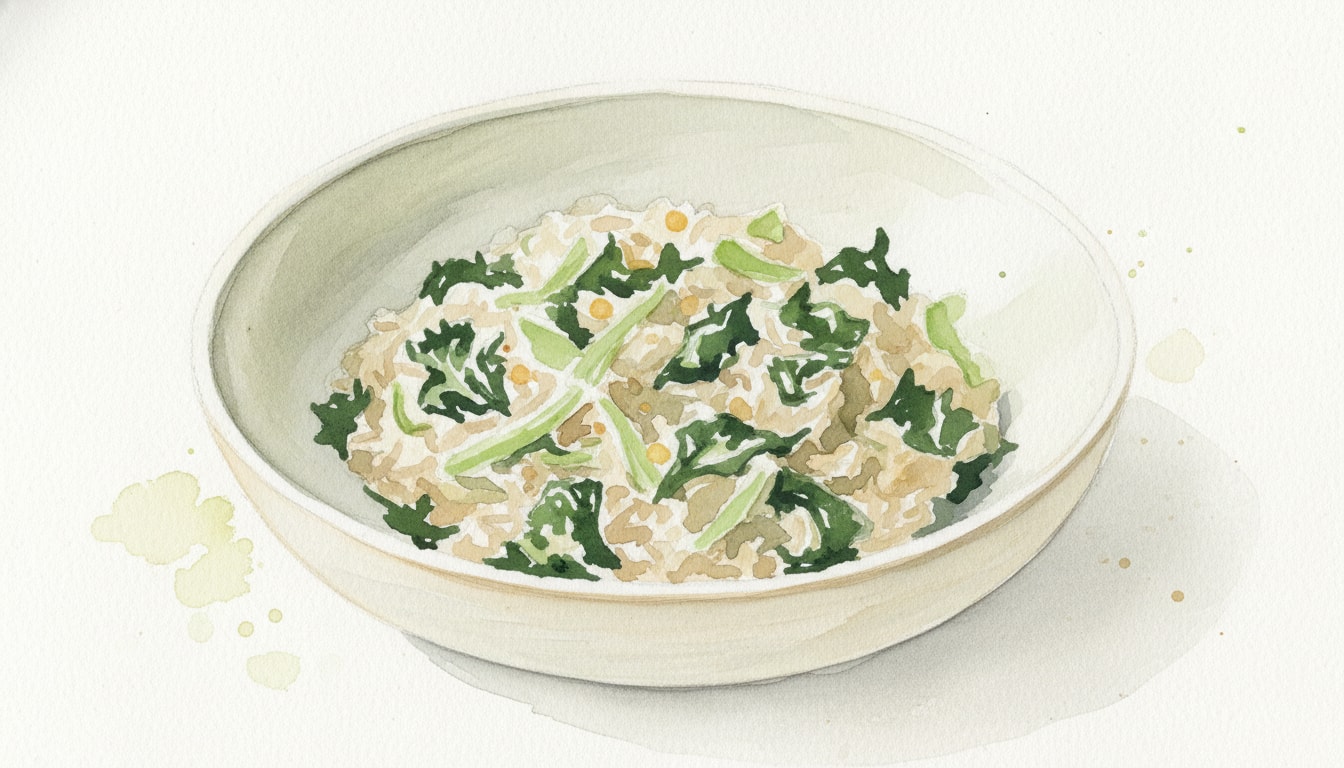 Creamy Celery and Tuscan Kale Risotto