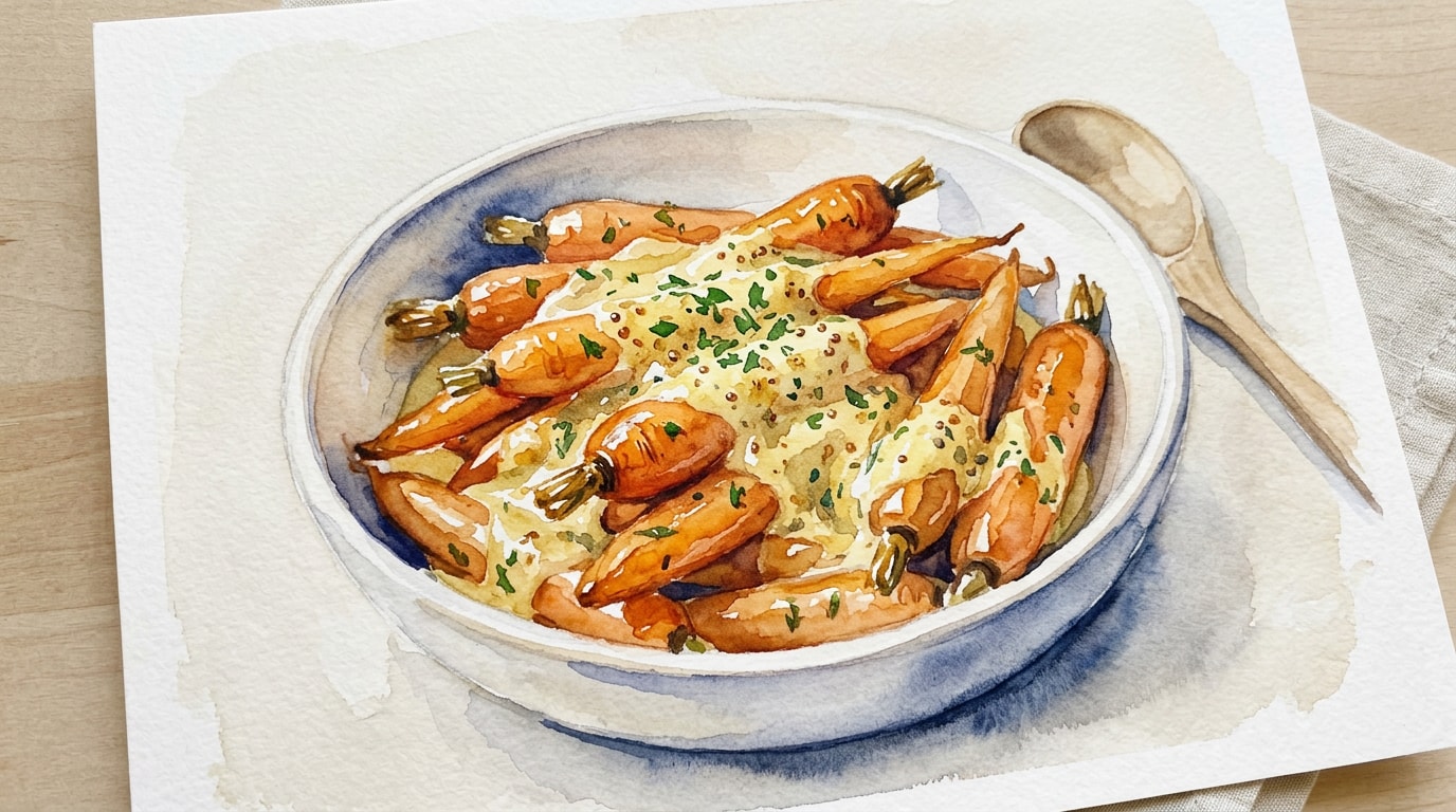 Creamy Dijon Mustard Carrots