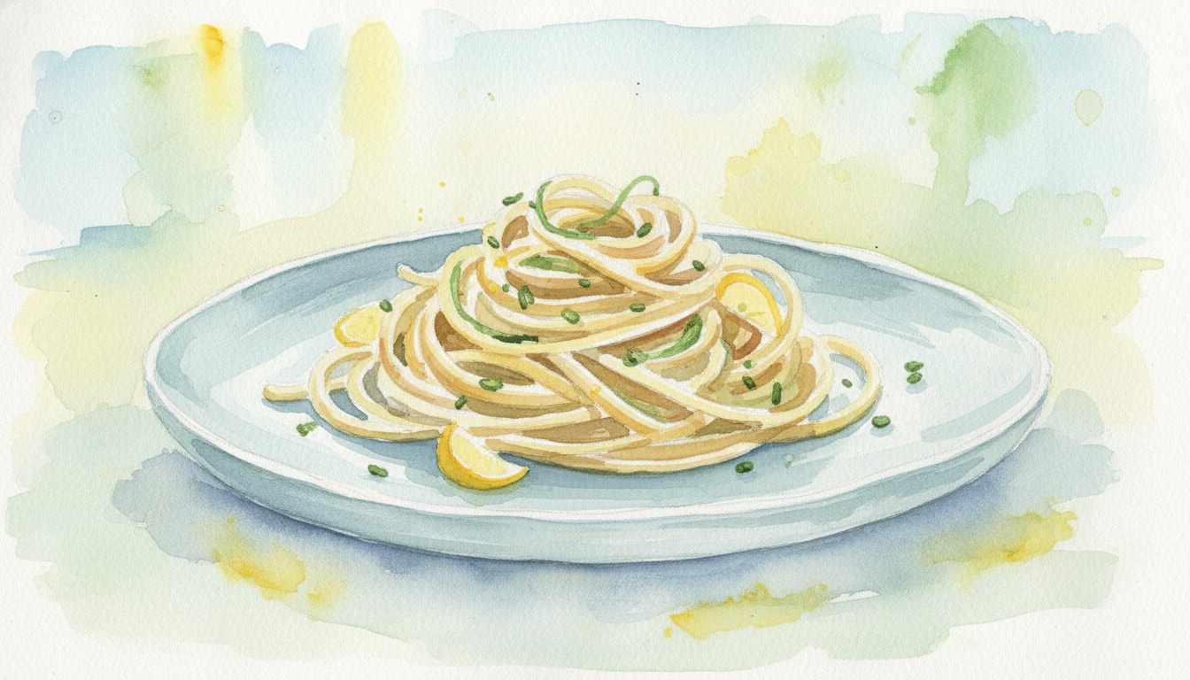 Creamy Lemon and Fresh Chive Linguine
