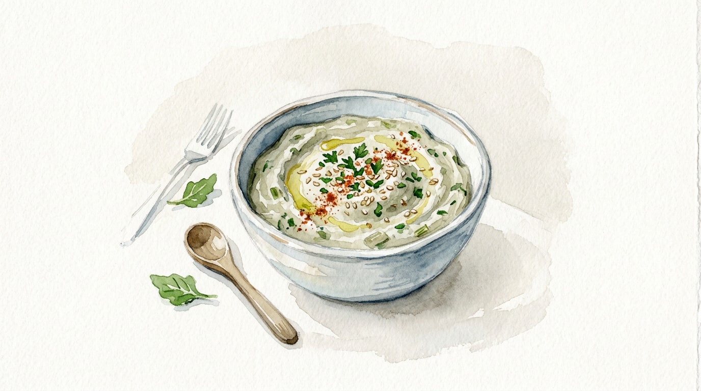 Creamy Swiss Chard Stem Mutabal