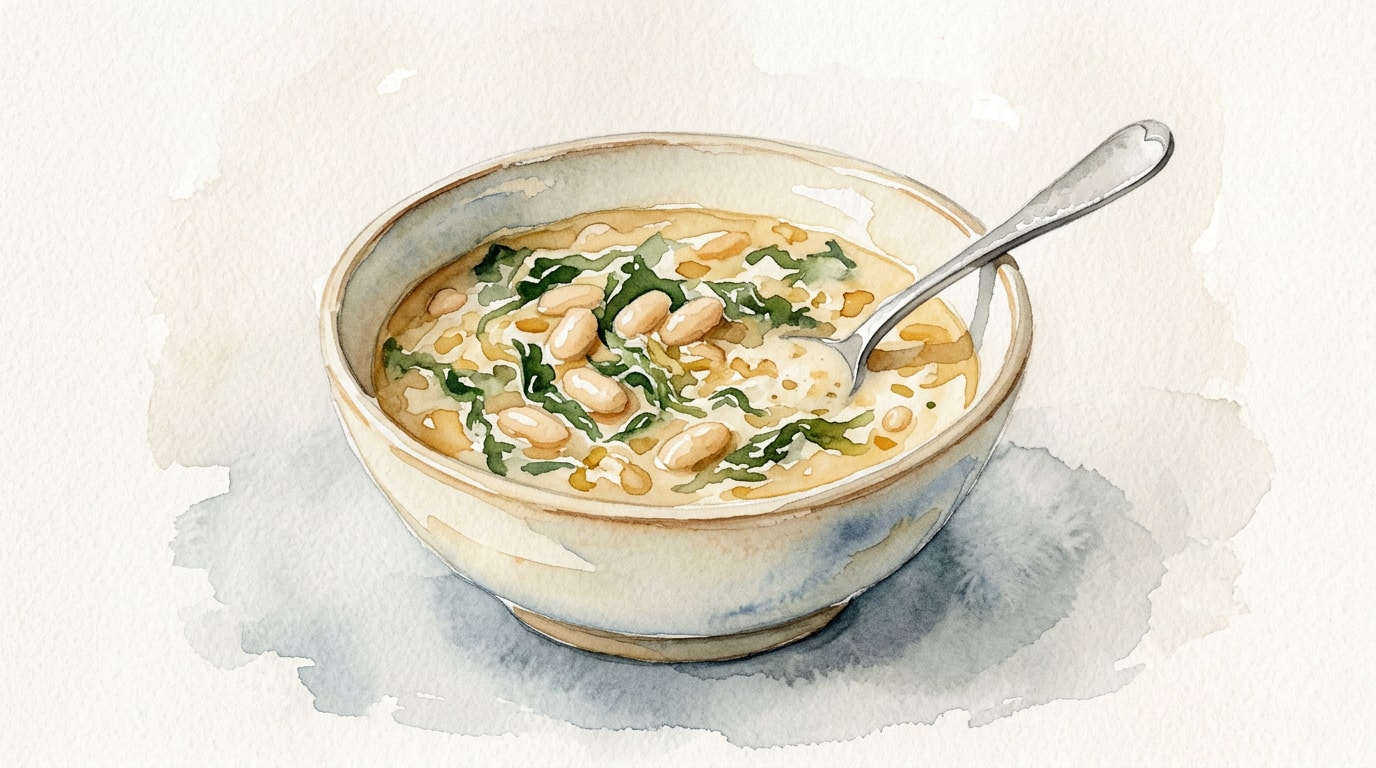 Creamy Tuscan White Bean and Cavolo Nero Soup