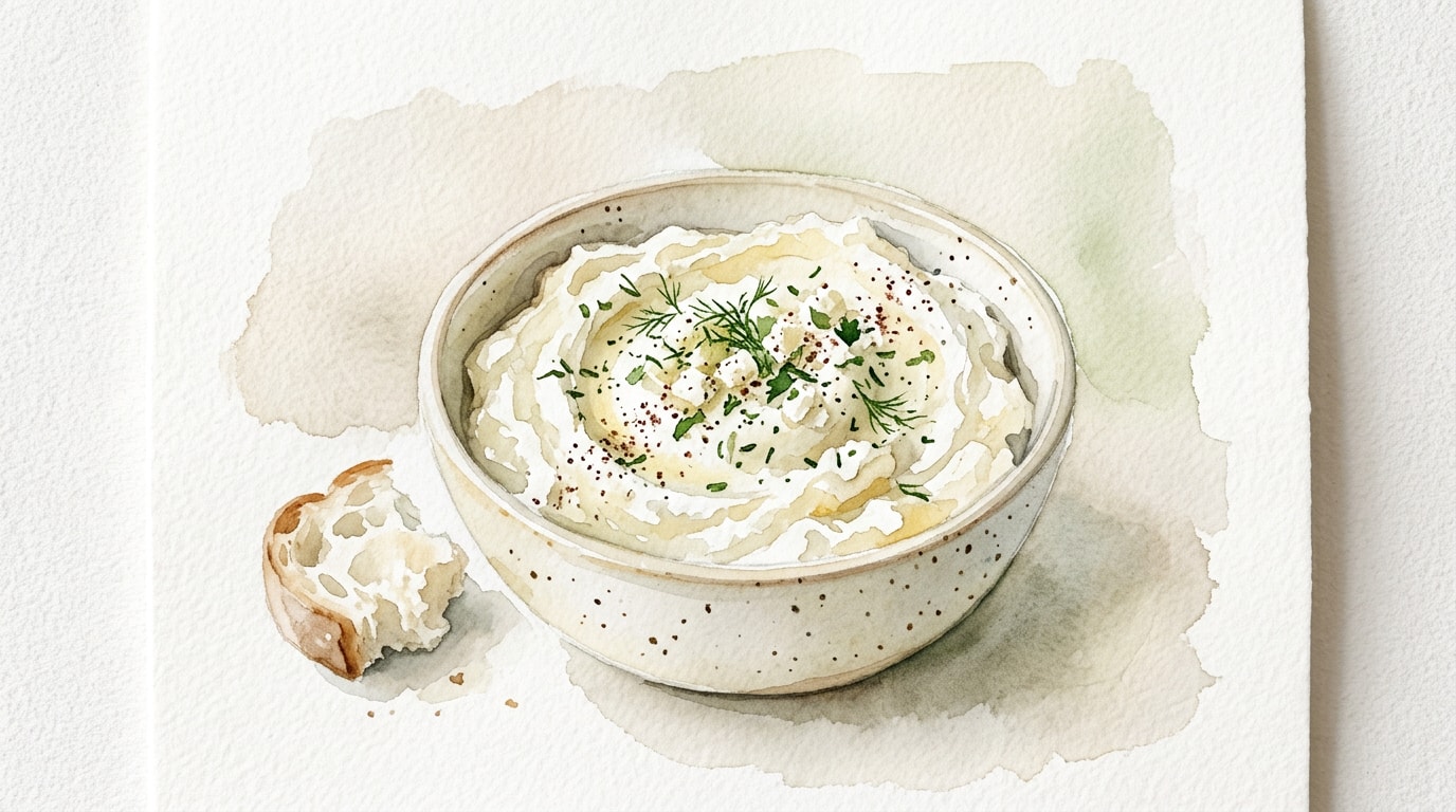 Creamy Whipped Cauliflower And Feta Dip
