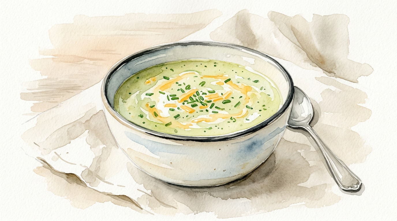 Creamy Zucchini and Sharp Cheddar Soup