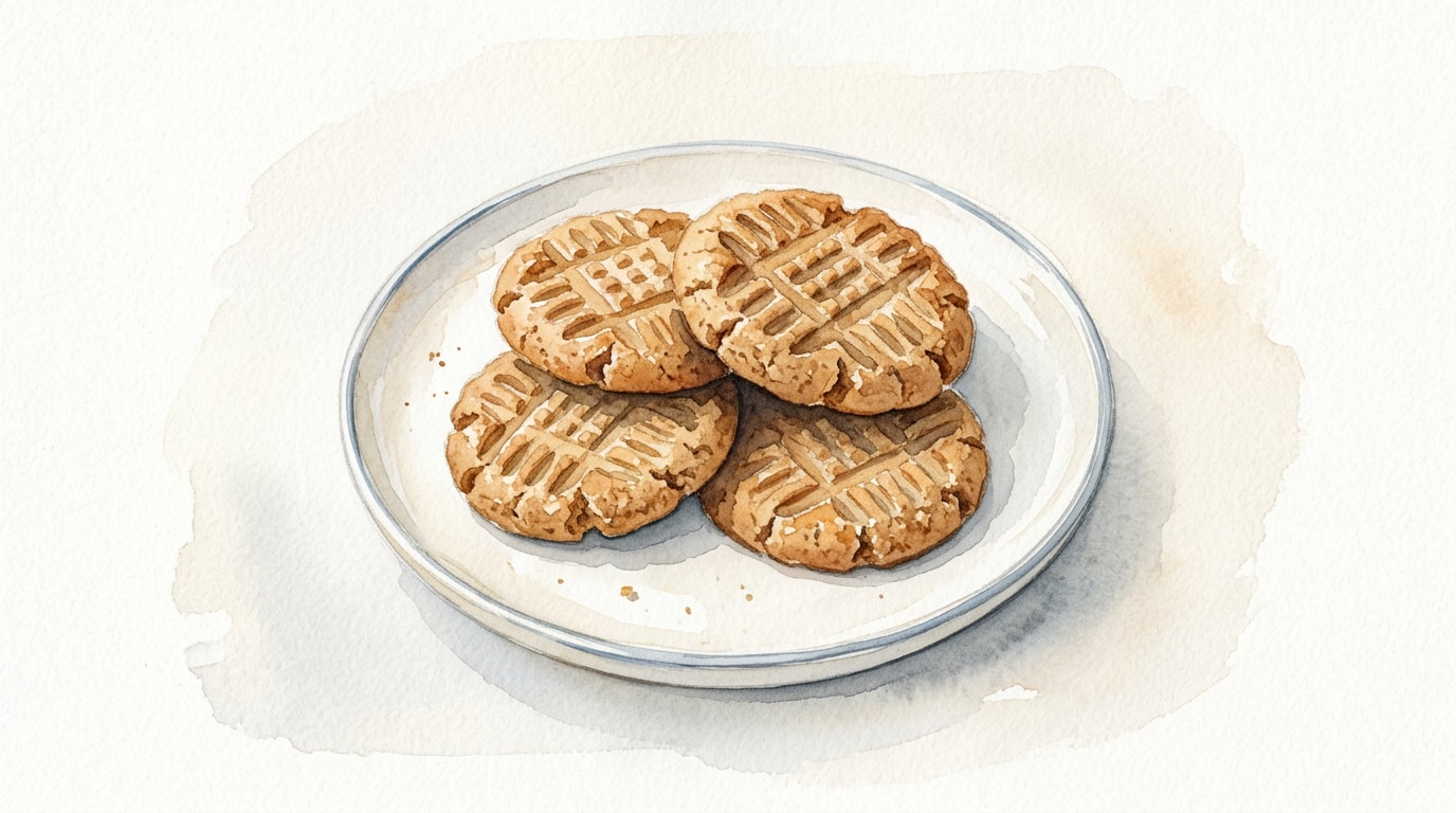 Crisp Whole Wheat Peanut Butter Cookies