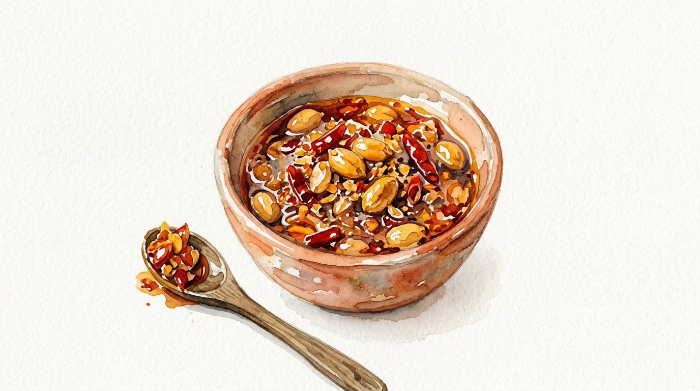 Crispy Chili Peanut Condiment