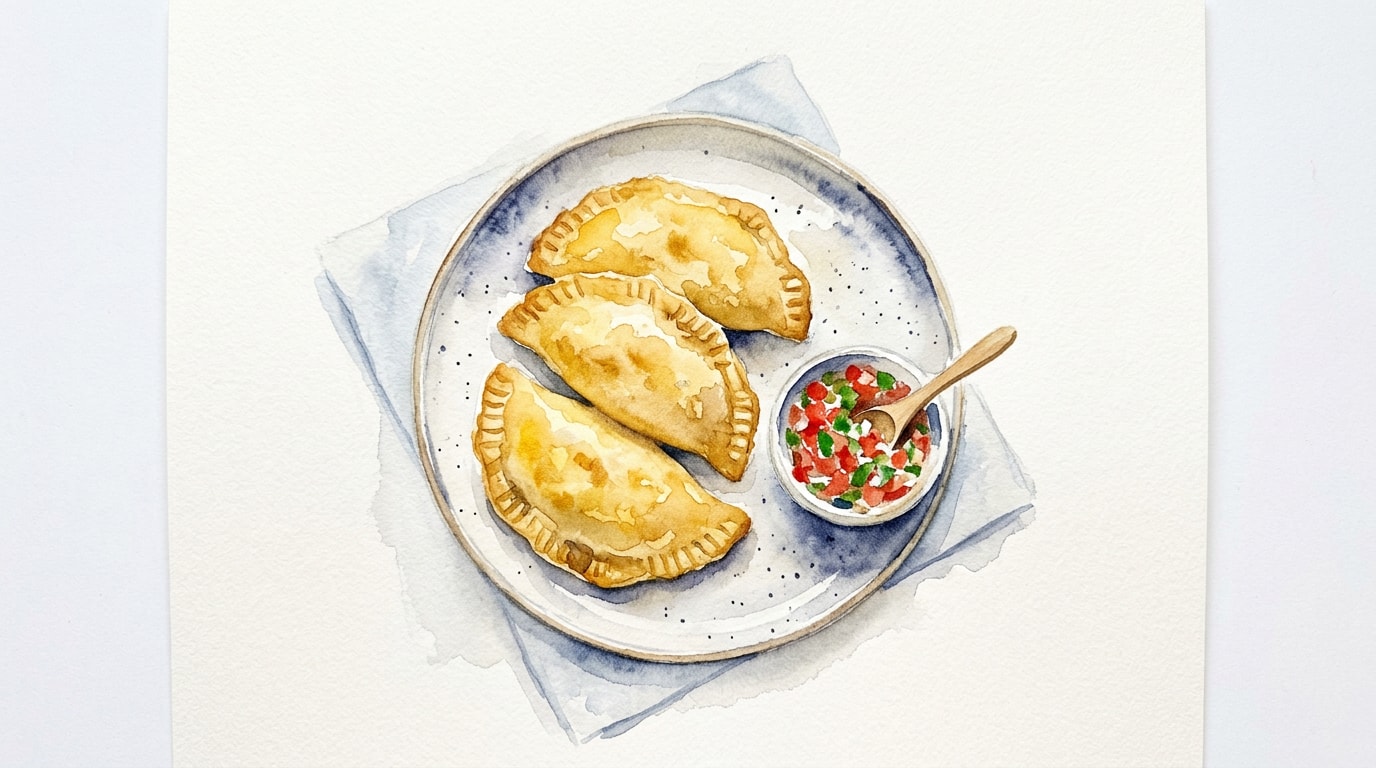 Crispy Corn Crust Beef And Pork Empanadas
