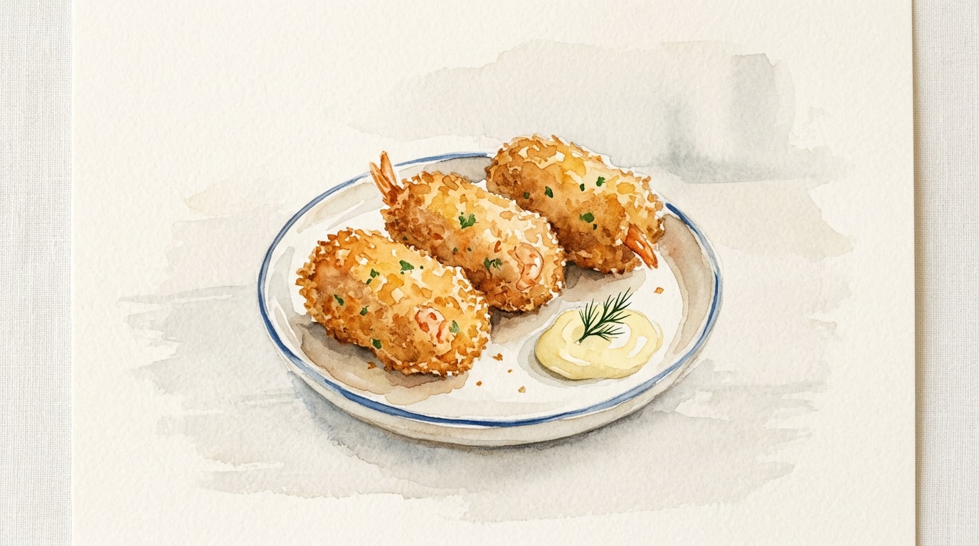 Crispy Creamy Shrimp Croquettes
