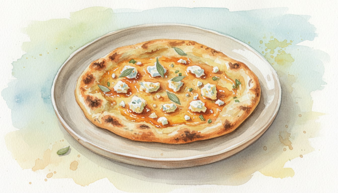 Crispy Honey-Feta Tortilla Flatbreads