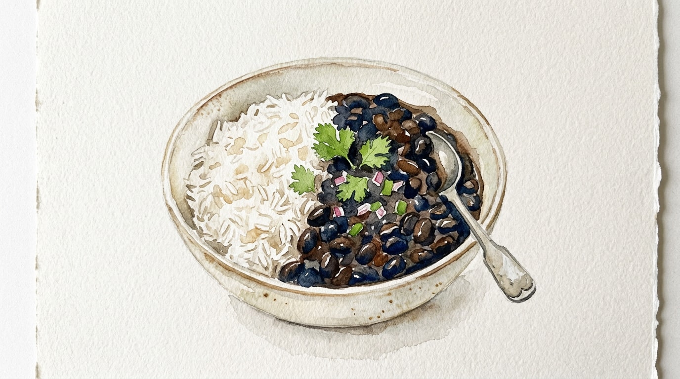Cuban-Style Black Beans and White Rice