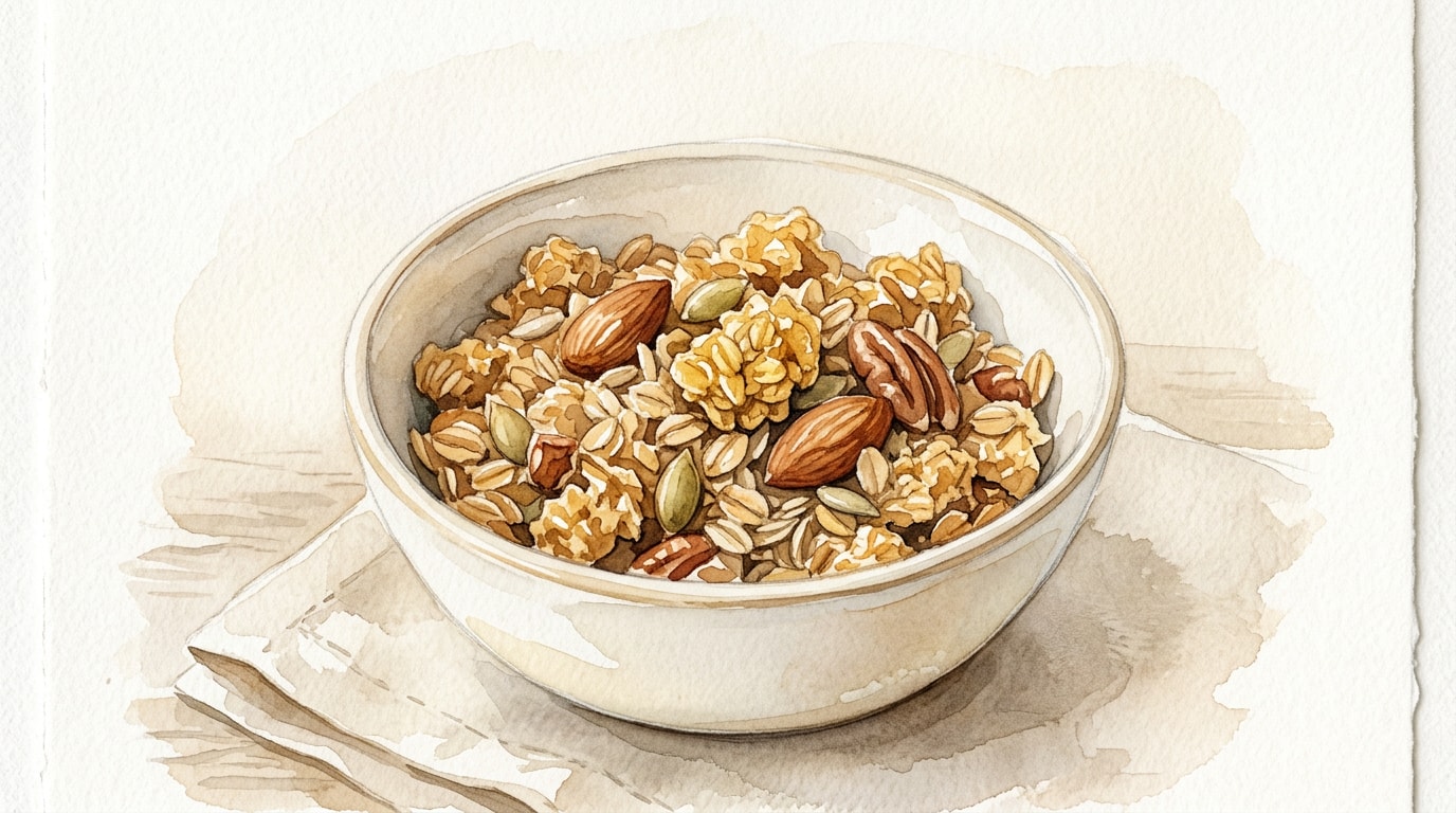 Customizable Olive Oil and Honey Barley Granola