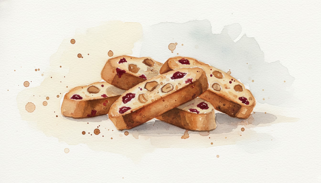 Dark Cherry & Hazelnut Biscotti