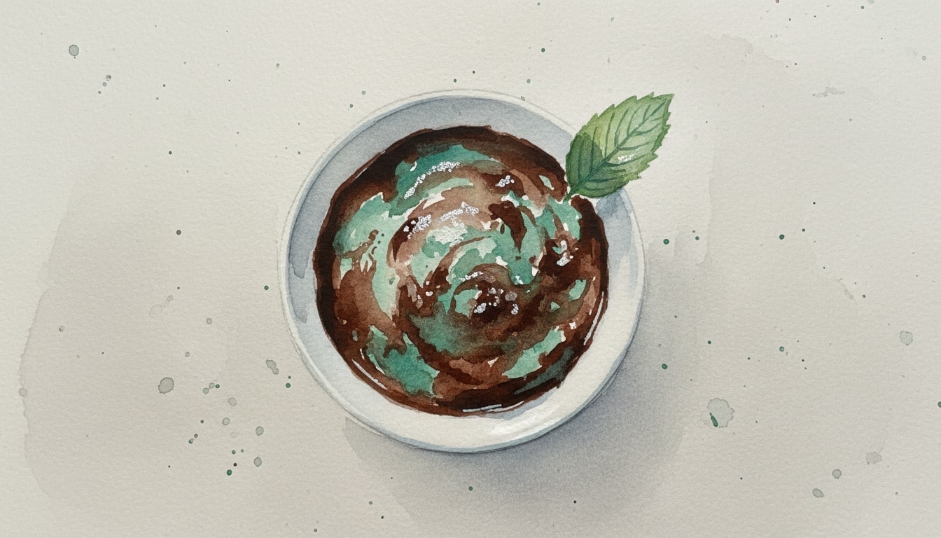Dark Chocolate Mint Sorbet