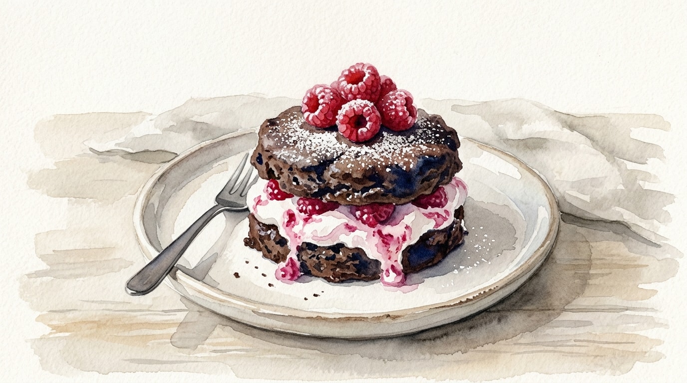 Dark Chocolate Raspberry Shortcakes