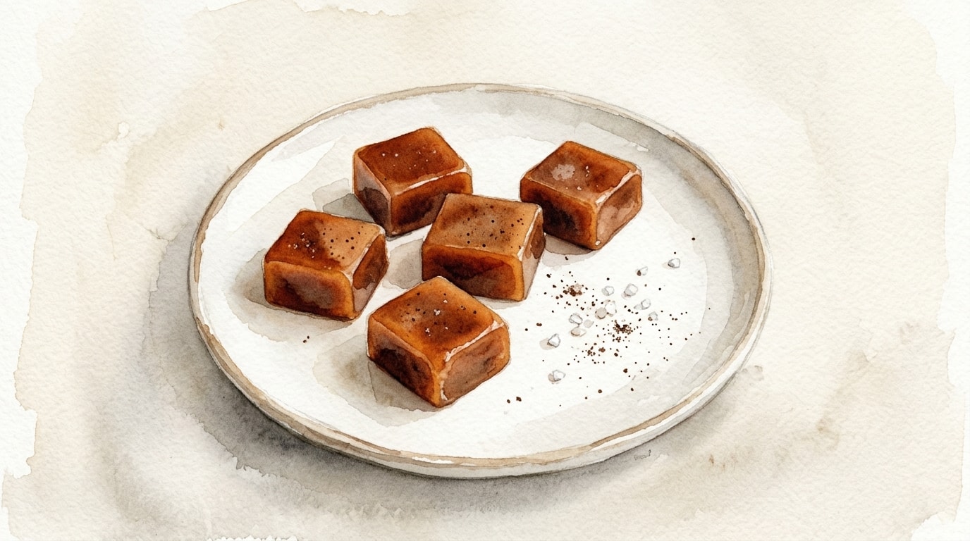 Deep Amber Double-Cooked Espresso Caramels