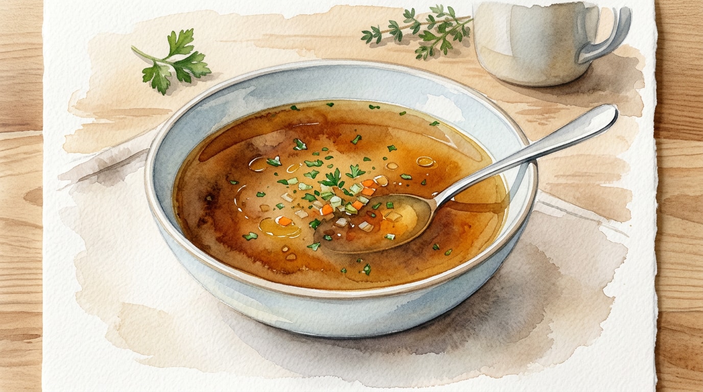 Deeply Flavored Rich Veal Broth