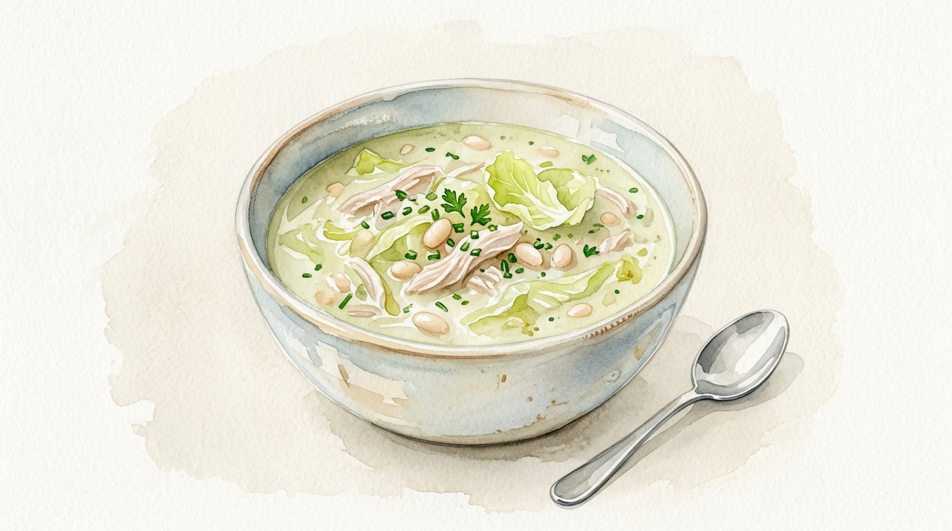 Delicate Turkey and Butter Lettuce Potage