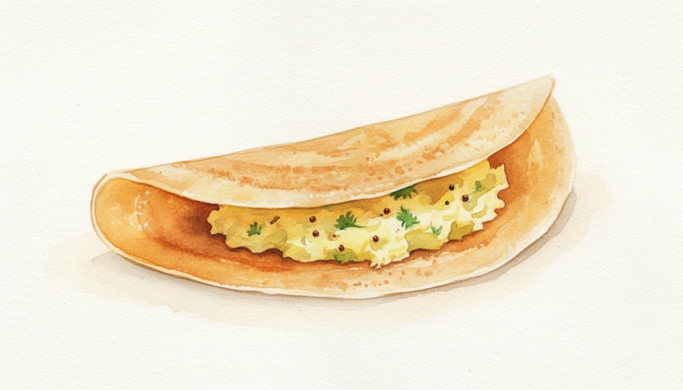 Dosa with Potato Filling
