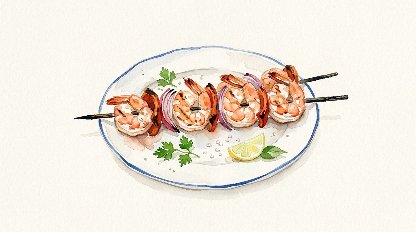 Easy Grilled Shrimp Skewers