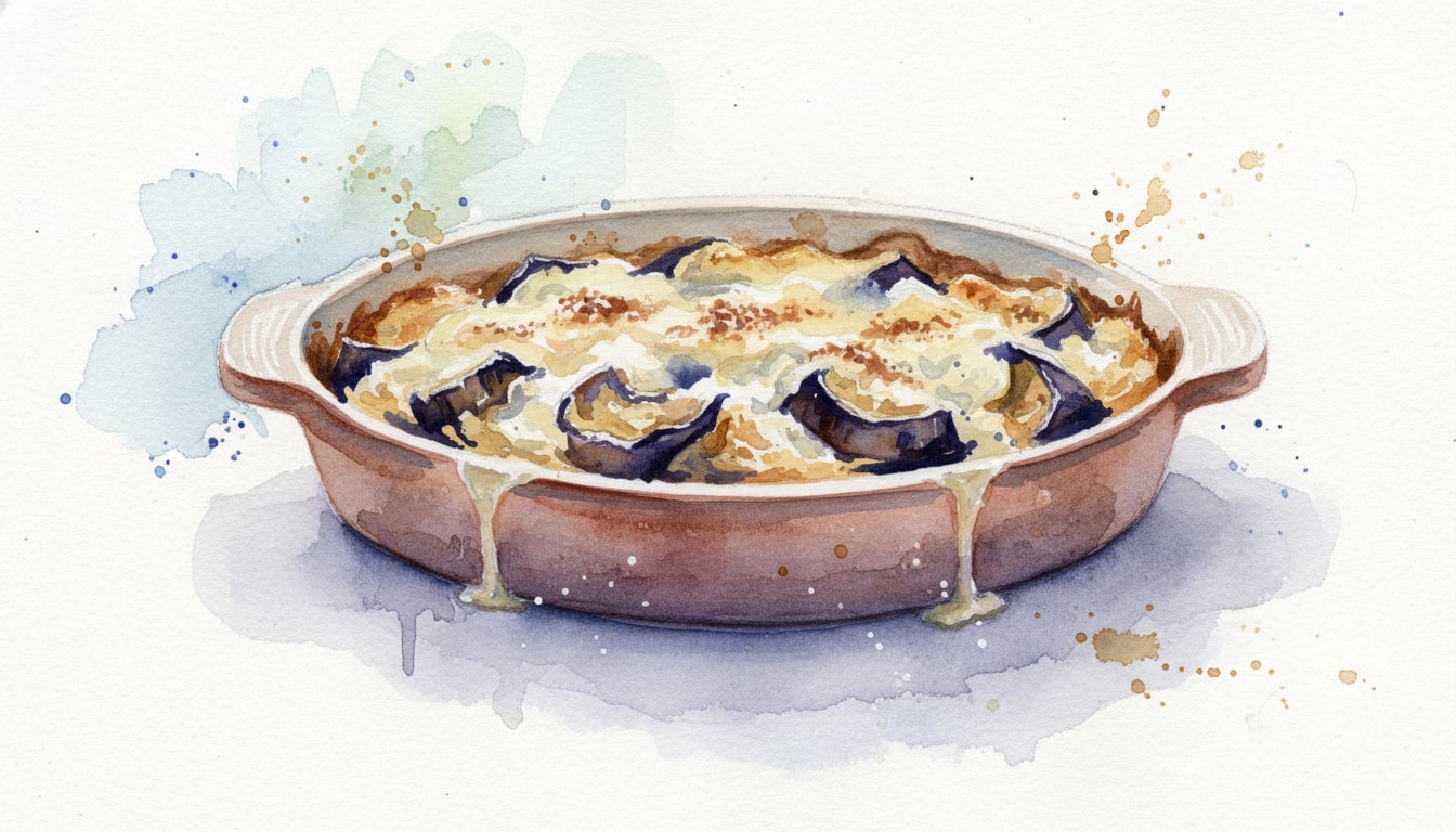 Eggplant and Ricotta Gratin with Velvet Béchamel