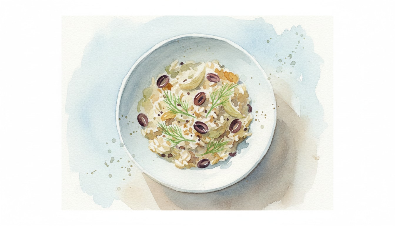 Fennel and Oil-Cured Olive Risotto