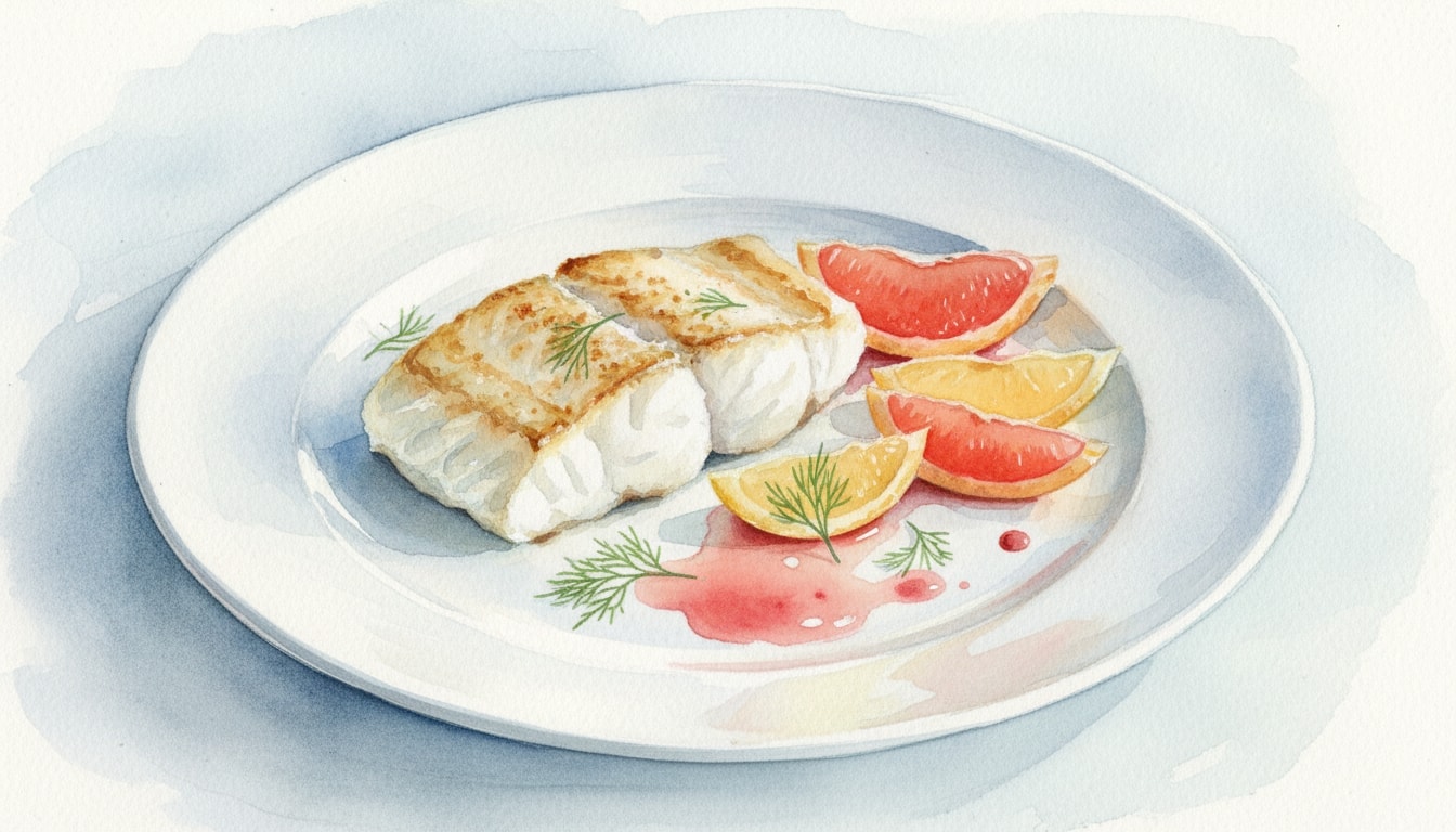 Fillet of Fish With Grapefruit
