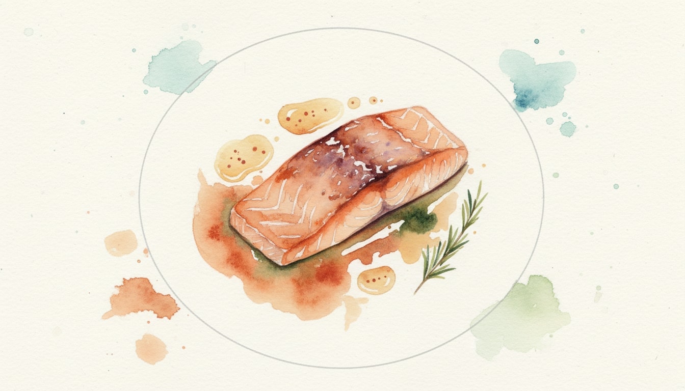 Five-Spice Salmon With Sherry Vinegar and Roasted Chicken Sauce