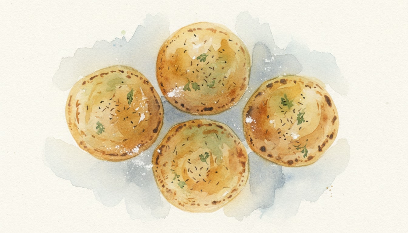 Flavorful Indian Roti with Cumin, Ajwain, and Fenugreek