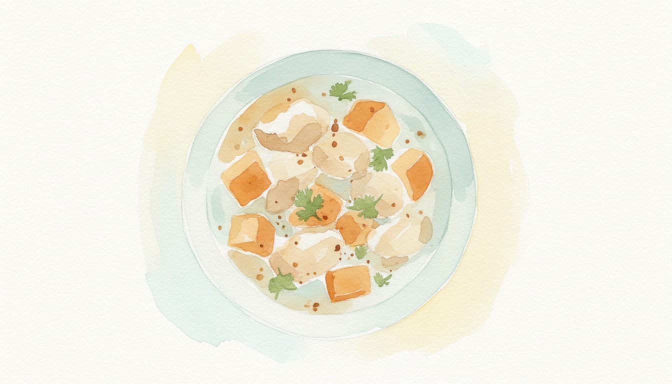 Fragrant Coconut Chicken and Sweet Potato