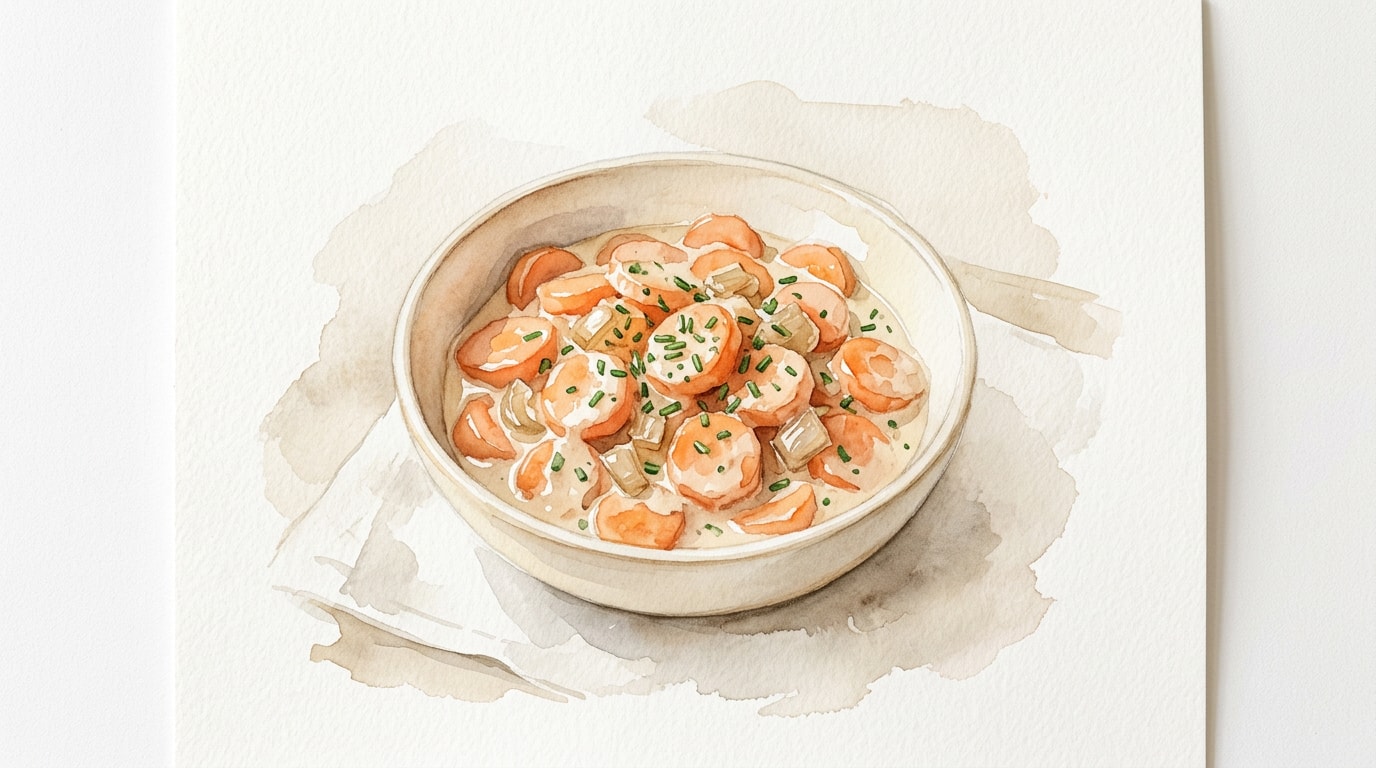 French Creamed Carrots with Shallots