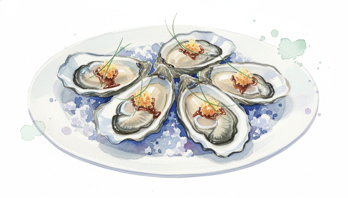 Fresh Oysters with Ginger-Soy Vinaigrette