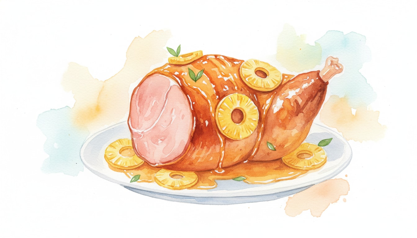 Fresh Pineapple Glazed Holiday Ham