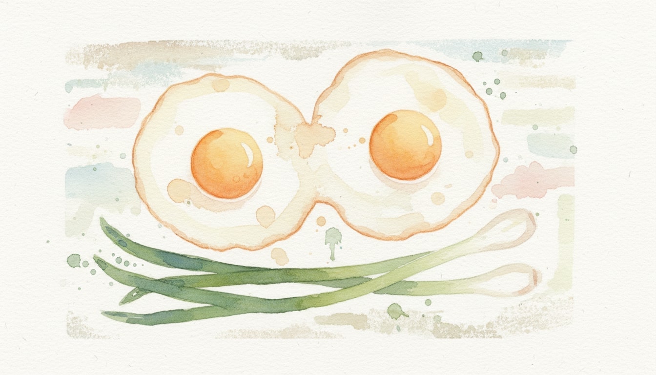 Fried Eggs and Ramps