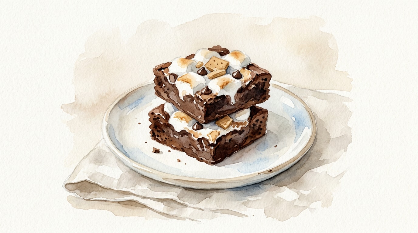 Fudgy S'mores Brownies