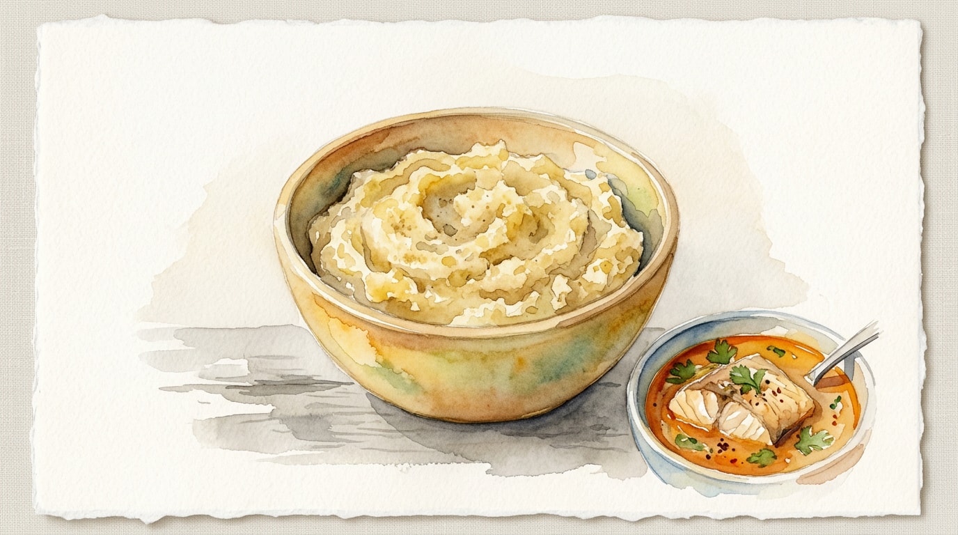 Garifuna Hudut (Mashed Plantains)