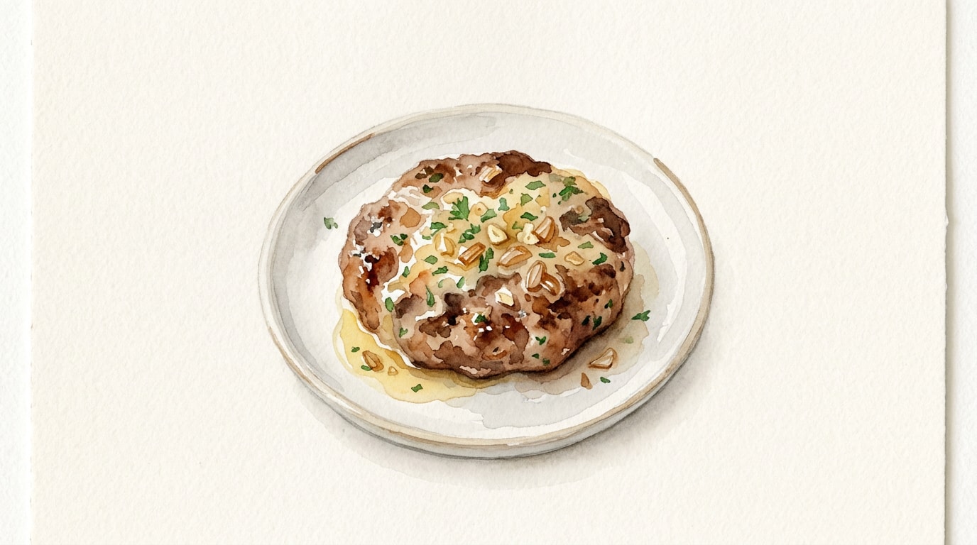 Garlic Shallot Butter Beef Patties