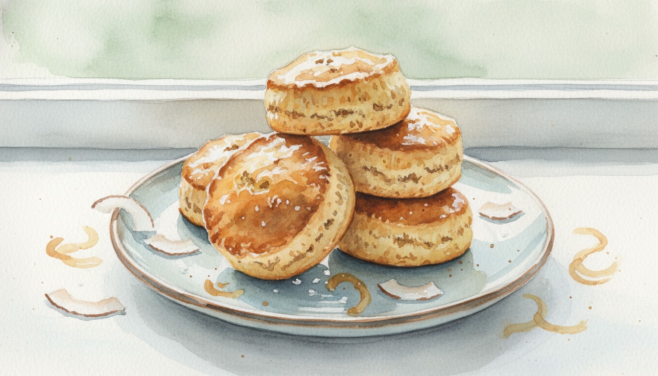 Ginger Coconut Whole Wheat Scones